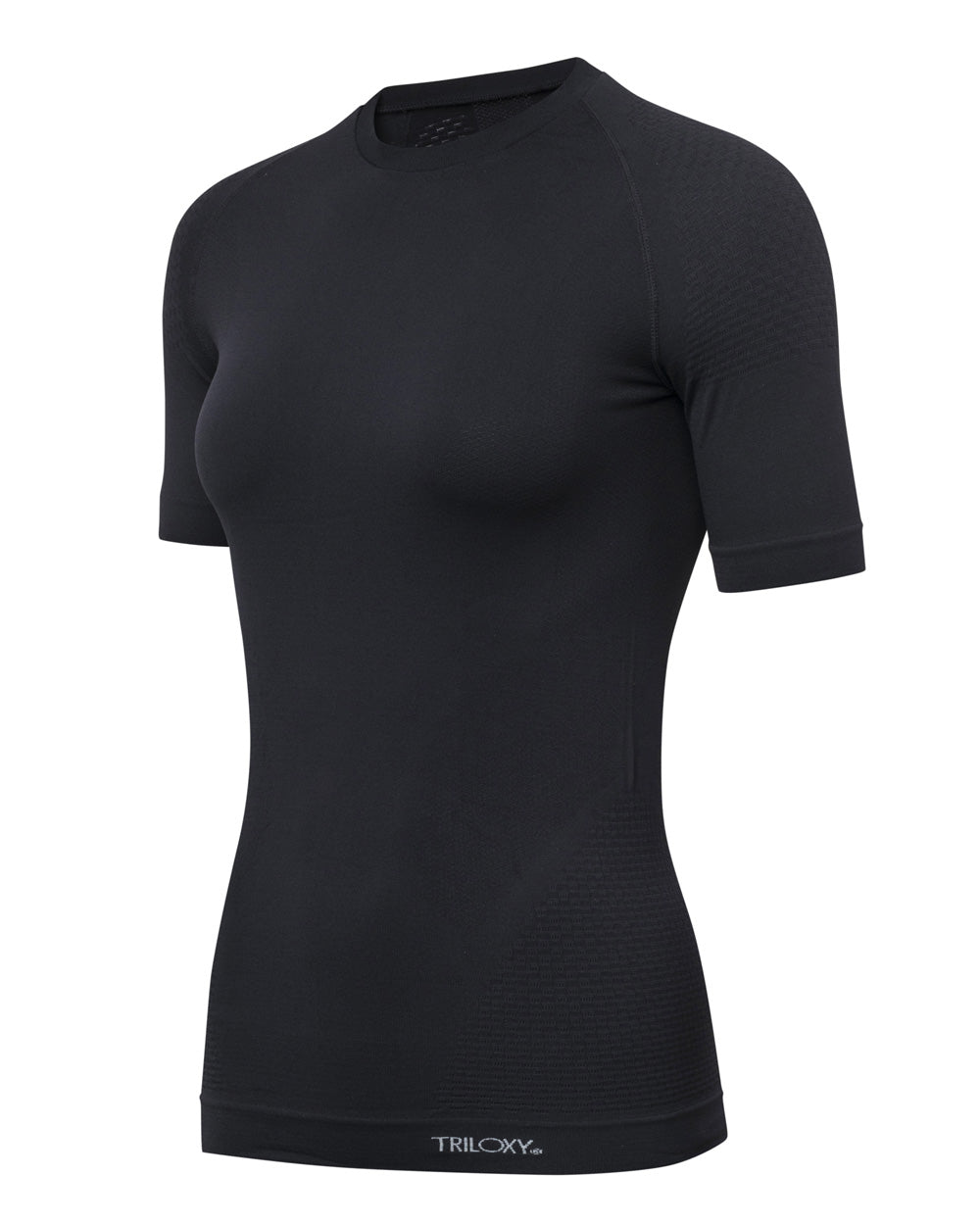 T-shirt FIR lady short sleeves - Black - Medical Device triloxy
